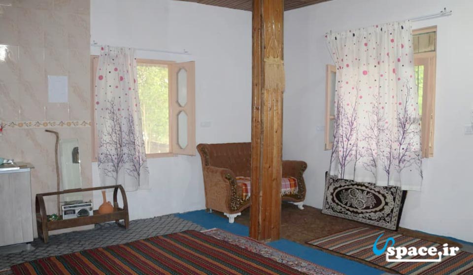نمای داخلی واحد شرقی اقامتگاه بوم گردی روشا - سوادکوه - روستای بورخانی