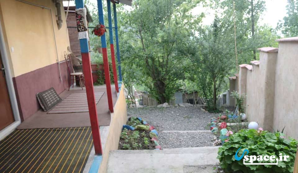 نمای محوطه واحد غربی اقامتگاه بوم گردی روشا - سوادکوه - روستای بورخانی